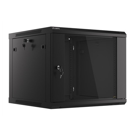 Lanberg | Rack cabinet 19" wall-mount 9U/600x600 (flat pack) V2 | WF01-6609-10B | Black