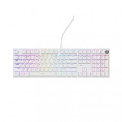 Genesis Thor 404 | Mechanical Gaming Keyboard | Wired | US | White | USB | Gateron Yellow Pro