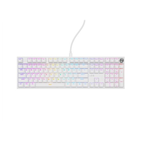 Genesis Thor 404 | Mechanical Gaming Keyboard | Wired | US | White | USB | Gateron Yellow Pro