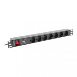 Lanberg Power Distribution unit 200 cm, 7 outlets, black | Lanberg