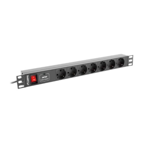 Lanberg Power Distribution unit 200 cm, 7 outlets, black | Lanberg