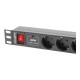Lanberg Power Distribution unit 200 cm, 7 outlets, black | Lanberg