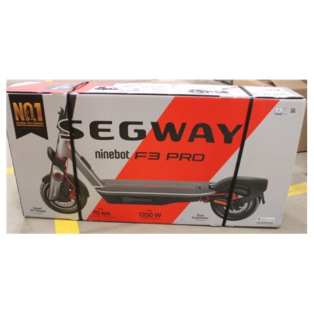 SALE OUT. Ninebot by Segway eKickScooter F3 Pro E | Segway F3 Pro E | eKickScooter | Up to 25 km/h | 10 " | 22 month(s) | Black 