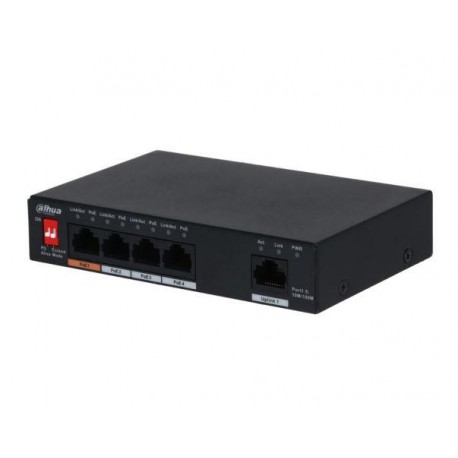Switch|DAHUA|PFS3005-4ET-60-V2|Desktop/pedestal|PoE ports 4|60 Watts|DH-PFS3005-4ET-60-V2