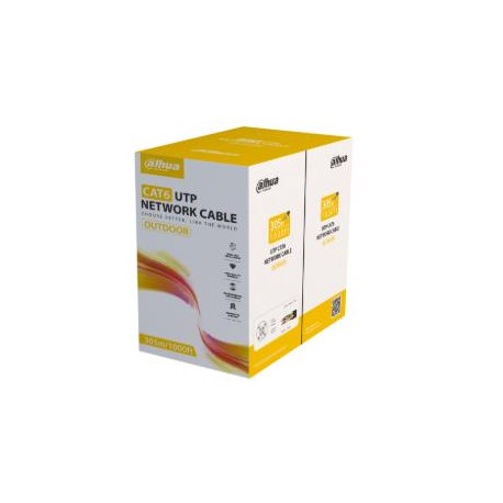 CABLE CAT6 UTP 305M BLACK/PFM920-6UN DAHUA