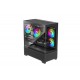Case|XILENCE|XG172|MidiTower|Case product features Fan control panel/Transparent panel|Not included|Colour Black|XG172