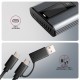 AXAGON External USB-C 10Gbps metal box with info display for M.2 NVMe and SATA SSD | EEM2-SD2