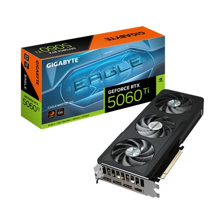 Gigabyte GeForce RTX 5060 Ti EAGLE MAX OC 16G | NVIDIA | 16 GB | GeForce RTX 5060 Ti | GDDR7 | HDMI ports quantity 1 | PCI-E 5.0