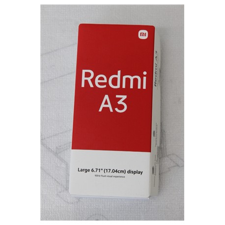 SALE OUT. Xiaomi Redmi A3 (Midnight Black) Dual SIM 6.71" IPS LCD 720x1600/2.2GHz&1.6GHz/64GB/3GB RAM/Android 14/microSDXC/WiFi,