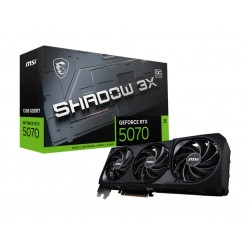 Graphics Card|MSI|NVIDIA GeForce RTX 5070|12 GB|GDDR7|192 bit|PCIE 5.0 16x|Triple slot Fansink|RTX507012GSHADOW3XOC