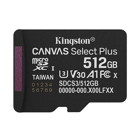 MEMORY MICRO SDXC 512GB UHS-I/SDCS3/512GBSP KINGSTON