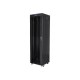 Lanberg | Rack cabinet 19" free-standing 42U/600x600 (flat pack) with glass door lCD V2 | FF01-6642-12BL | Black