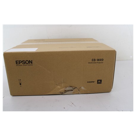 SALE OUT. | Epson EB-W49 | WXGA (1280x800) | 3800 ANSI lumens | White | DAMAGED PACKAGING | Lamp warranty 12 month(s)