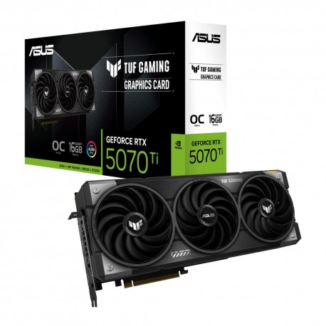 Graphics Card|ASUS|NVIDIA GeForce RTX 5070 Ti|16 GB|GDDR7|256 bit|PCIE 5.0 16x|Triple slot Fansink|2xHDMI|2xDisplayPort|TUF-RTX5