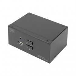 Digitus KVM Switch, 2-Port, Dual Display, 4K, DisplayPort | DS-12862