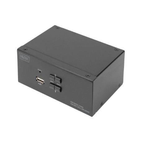 Digitus KVM Switch, 2-Port, Dual Display, 4K, DisplayPort | DS-12862