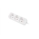 Lanberg Cable Power Strip, 3X French Outlets Quality-Grade Copper, 1.5 m | PS0-03E-0150-W