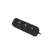 Lanberg Cable Power Strip, 3X French Outlets Quality-Grade Copper, 1.5 m | PS0-03E-0150-BK
