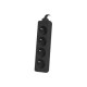 Lanberg Cable Power Strip, 4X French Outlets Quality-Grade Copper, 1.5 m | PS0-04E-0150-BK