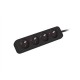 Lanberg Cable Power Strip, 4X French Outlets Quality-Grade Copper, 1.5 m | PS0-04E-0150-BK
