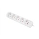 Lanberg Cable Power Strip, 5X French Outlets Quality-Grade Copper, 1.5 m | PS0-05E-0150-W
