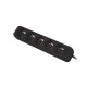 Lanberg Cable Power Strip, 5X French Outlets Quality-Grade Copper, 1.5 m | PS0-05E-0150-BK