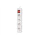 Lanberg Cable Power Strip, 4X French Outlets with Switch, Quality-Grade Copper, 1.5 m | PS1-04E-0150-W