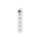 Lanberg Cable Power Strip, 5X French Outlets with Switch, Quality-Grade Copper, 1.5 m | PS1-05E-0150-W