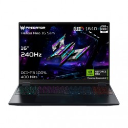 Acer | Predator Helios Neo 16S AI PHN16S-71-96S5 | Black | 16 " | OLED | WQXGA | 240 Hz | Intel Core U9 | 275HX | 32 GB | DDR5 |