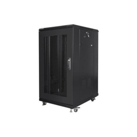 Lanberg | Rack cabinet 19" free-standing 22U/600x800 (flat pack) with mesh door | FF01-6822-23B | Black