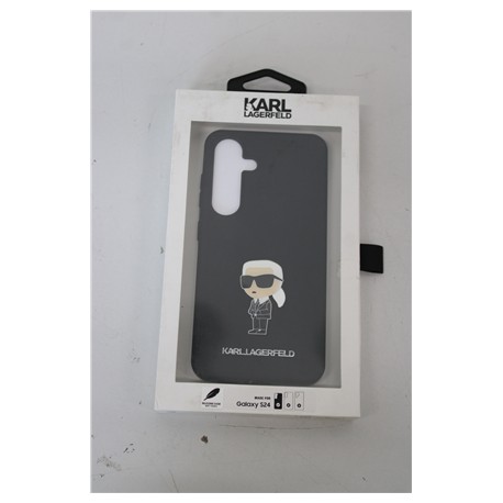 SALE OUT. Karl Lagerfeld KLHCS24SSMHKNPK S24 S921black Silicone Ikonik Metal Pin DIRTY PACKAGING | Karl Lagerfeld DIRTY PACKAGIN