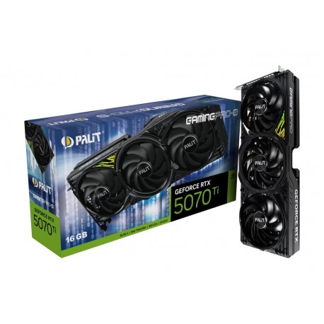 Graphics Card|PALIT|NVIDIA GeForce RTX 5070 Ti|16 GB|GDDR7|256 bit|PCIE 5.0 16x|GPU 2295 MHz|Triple slot Fansink|NE7507T019T2-GB