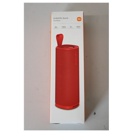 SALE OUT. Xiaomi Sound Outdoor, Red | Xiaomi Sound Outdoor | QBH4263GL | USED, MISSING MANUALS AND USB CABLE | 30 W | Waterproof