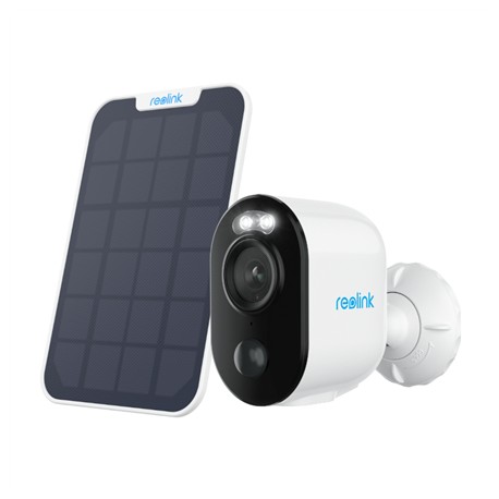Reolink | Wireless Solar & Battery Powered Security Camera with Smart Detection, 3W | Argus Series B310 with Solar Panel | Bulle