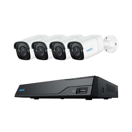 Reolink | Super HD Security Camera System | NVS8-5MB4 | Bullet | 5/4 MP | f 4.0mm fixed F 2.0 | Power over Ethernet (PoE) | IP67