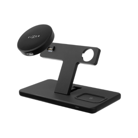 Fixed | MagPowerstation 3-in-1 wireless charging stand with MagSafe mount support | FIXMPOS-BK