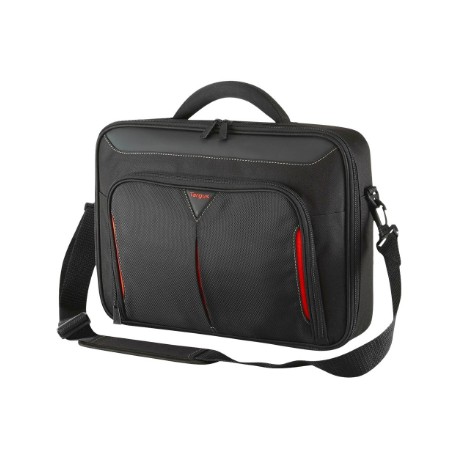 Targus | Classic | Fits up to size 14 " | Messenger - Briefcase | Black/Red | Shoulder strap
