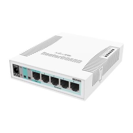 MikroTik | Switch | RB260GS | Web managed | Desktop | SFP ports quantity SFP ports quantity 1 | Power over Ethernet (PoE) ports 