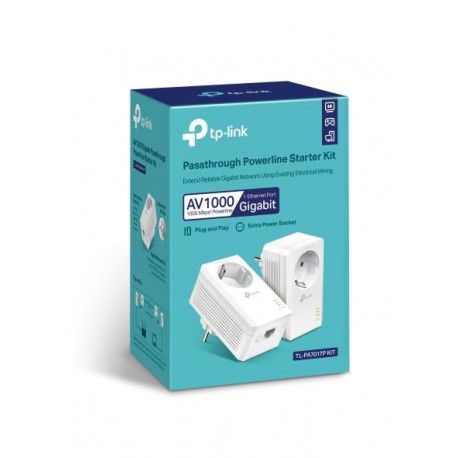 NET POWERLINE ADAPTER 1000MBPS/TL-PA7017P KIT TP-LINK