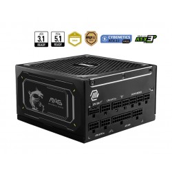 Power Supply|MSI|MAG A1000GL PCIE5 II|ATX 3.1|1000 Watts|Efficiency 80 PLUS GOLD|PFC Active|MAGA1000GLPCIE5II