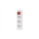 Lanberg Cable Power Strip 3M 3X French Outlets with Switch, Quality-Grade Copper | PS1-03E-0300-W