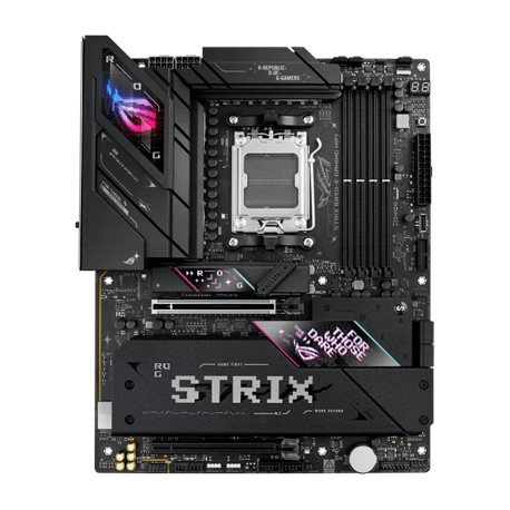 Asus ROG STRIX B850-E GAMING WIFI | Processor family AMD | Processor socket AM5 | DDR5 | Supported hard disk drive interfaces SA