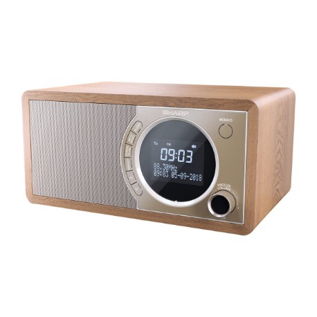 Sharp DR-450(BR) Digital Radio, FM/DAB/DAB+, Bluetooth 4.2, Alarm function, Brown | Sharp | Digital Radio | DR-450(BR) | Bluetoo