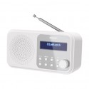 Sharp DR-P420(WH) Tokyo Portable Digital Radio, FM/DAB/DAB+, Bluetooth 5.0, USB or Battery Powered, Snowy White | Sharp | Tokyo 