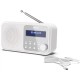Sharp DR-P420(WH) Tokyo Portable Digital Radio, FM/DAB/DAB+, Bluetooth 5.0, USB or Battery Powered, Snowy White | Sharp | Tokyo 