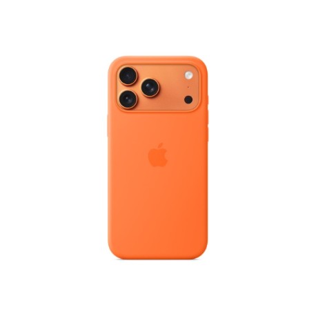 Apple iPhone 17 Pro Max Silicone Case with MagSafe – Orange | Apple