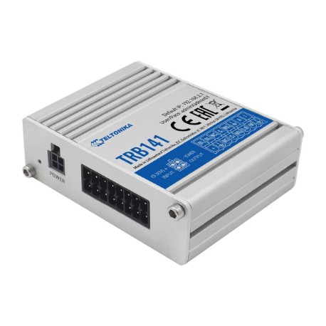 LTE Gateway: No WiFi, 4G, Input/Output, Micro USB | LTE Gateway | TRB141 | No Wi-Fi | Ethernet LAN (RJ-45) ports 0 | Mesh Suppor