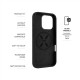 Fixed Back cover | Apple | iPhone 17 Pro | Liquid silicon | Black | MagFlow