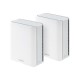 Tri-band WiFi 7 Smart AiMesh Router | ZenWiFi BT10 (2pk) | 802.11be | 18000 Mbit/s | Ethernet LAN (RJ-45) ports 3 | Mesh Support