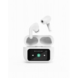 HEADSET BLUETOOTH/WHITE TWS-LCD-ANC-01-W GEMBIRD